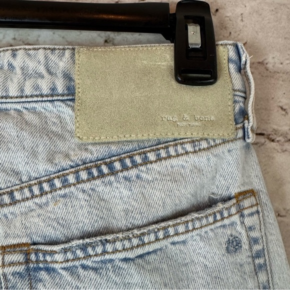 Rag & Bone New York Womens Size 25 Maya High Rise Midi Short 100% Cotton Raw Hem - Picture 10 of 12